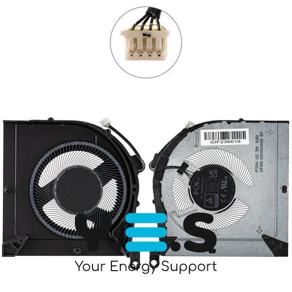 Вентилятор CPU 5V для ноутбука Lenovo LOQ 15IRH8 (сумісний: LOQ 15IRH8) Original