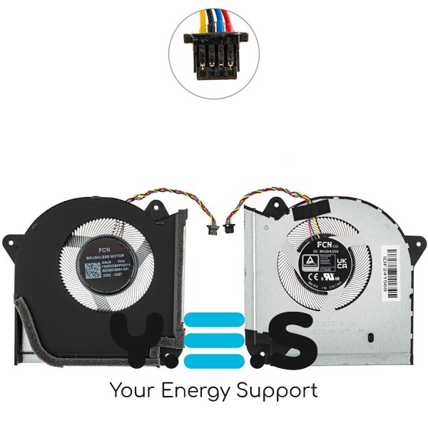 Вентилятор CPU 12V для ноутбука Asus ROG Strix Scar 17 G733PY/G733PYV/G733PZ Original