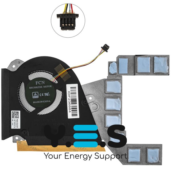 Вентилятор GPU 12V (кулер+радіатор) для ноутбука Asus GX531GS, GX531 — Original
