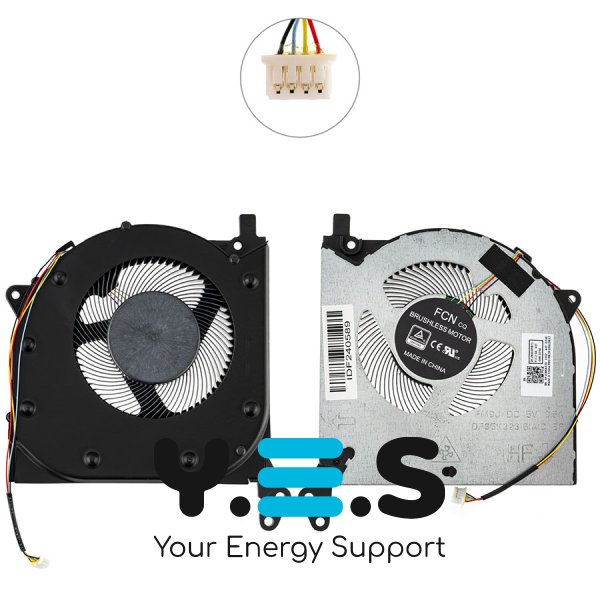 Вентилятор для ноутбука Lenovo Legion 5 15ARH05/15IMH05H 5V GPU (довгий кабель) Original