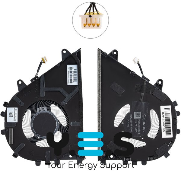 Вентилятор CPU 15W для HP OmniBook 7 Aero 13-bg1000 Original