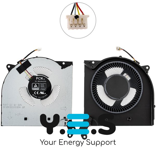 Вентилятор CPU 5V для Lenovo Legion 5 15ITH6/5 17ITH6, ноутбук, Original