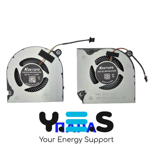 Пара вентиляторів (CPU+GPU) для Acer Nitro 5 AN515-43/54, AN517-51; Nitro 7 AN715-51