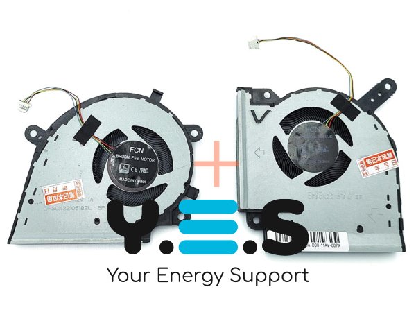 Вентилятори CPU+GPU 12V (пара) для ASUS ROG Strix G531GV/G531GW/G512L/G532L/G712L/G732L/G512LV/G532LWS/G731GW