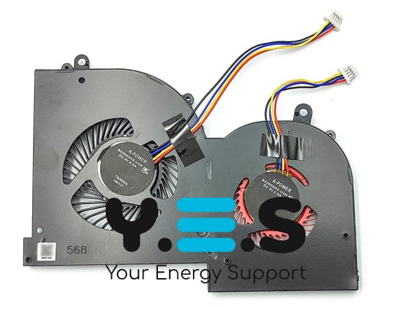 GPU вентилятор (кулер) для MSI GS65 8SF/8RF/8SG, GS65VR MS-16Q2, версія 1