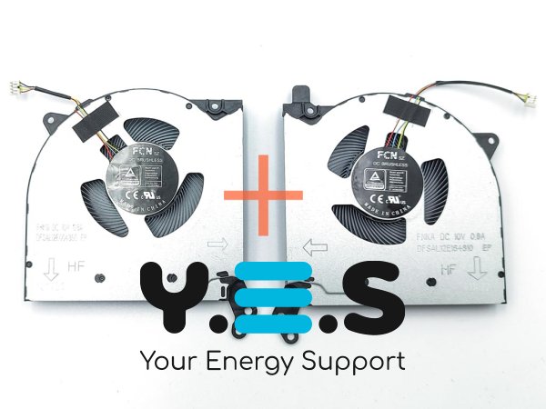 Вентилятор-кулер CPU+GPU 10V для Lenovo Legion Y550-15/15ACH6H/R7000/R7000P 2021 (пара)
