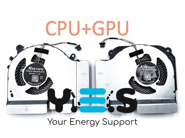 Вентилятор-кулер CPU+GPU 12V 4-pin для Xiaomi Mi 15.6 GTX1050/1060 6G/RTX2060