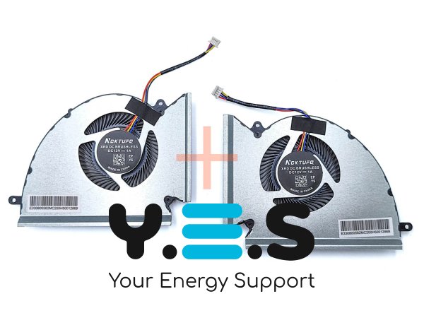 Кулер (вентилятор) CPU+GPU PABD1A010SH DC12V для MSI GP76 Leopard / GE76 Raider, пара