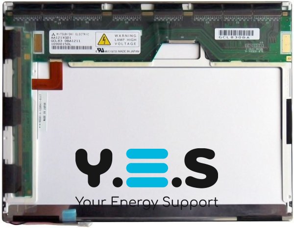 Матриця ноутбука 12.1" 1024x768 40pin зверху справа 1CCFL матова без кріпл. Mitsubishi AA21XG01
