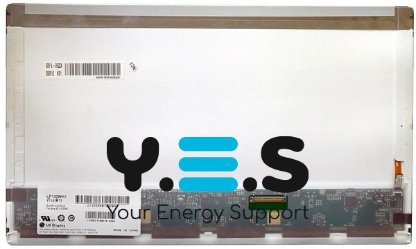 Матриця 13.3" для ноутбука LG LP133WH1-TLB1, 1366x768, LED, 40pin, матова, без кріплень