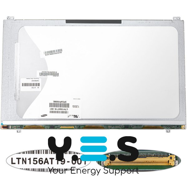 Матриця 15.6" LTN156AT19 1366×768 40pin LED Slim матова, роз’єм зліва знизу (renew)