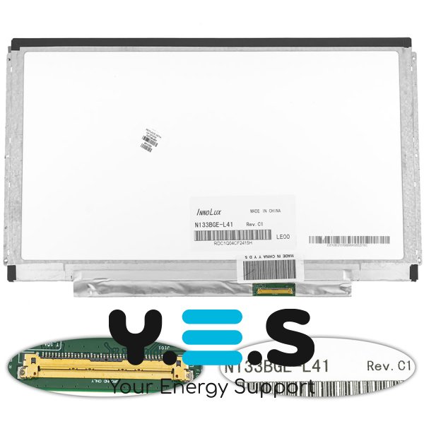 Матриця 13.3" N133BGE-L41 1366x768 40pin LED Slim глянц. роз’єм справа знизу (renew)