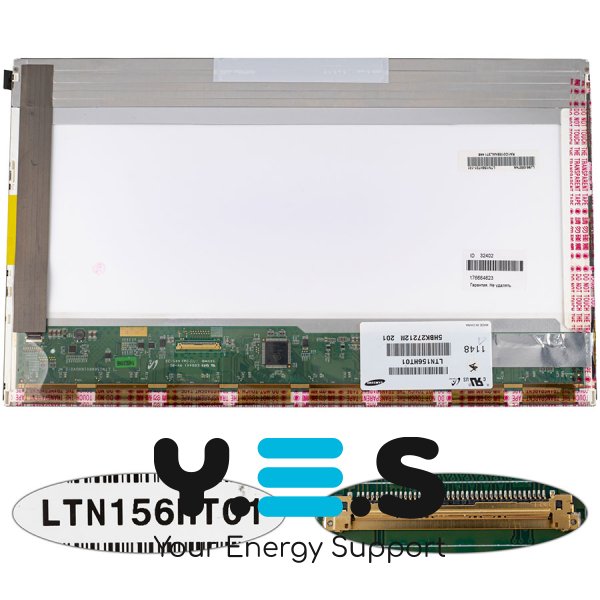 Матриця 15.6" LTN156HT01 FHD 1920×1080, 40pin, LED, матова, роз’єм зліва знизу (renew)
