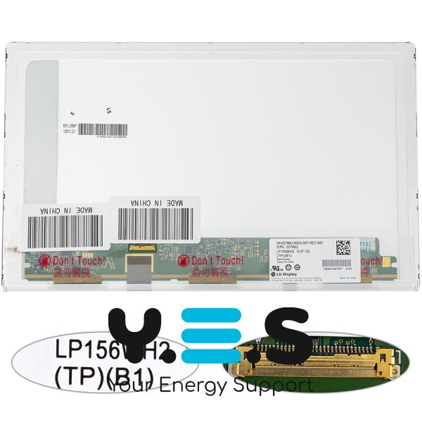 Матриця 15.6" LP156WH2-TPB1 1366×768 eDP 30pin LED матова, роз'єм зліва: Dell E5510/E6510/M4500