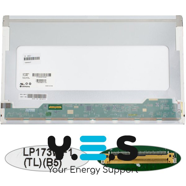 Матриця LP173WF1-TLB5 17.3" FHD 1920×1080, 40pin, LED, матова, роз’єм зліва знизу (renew)