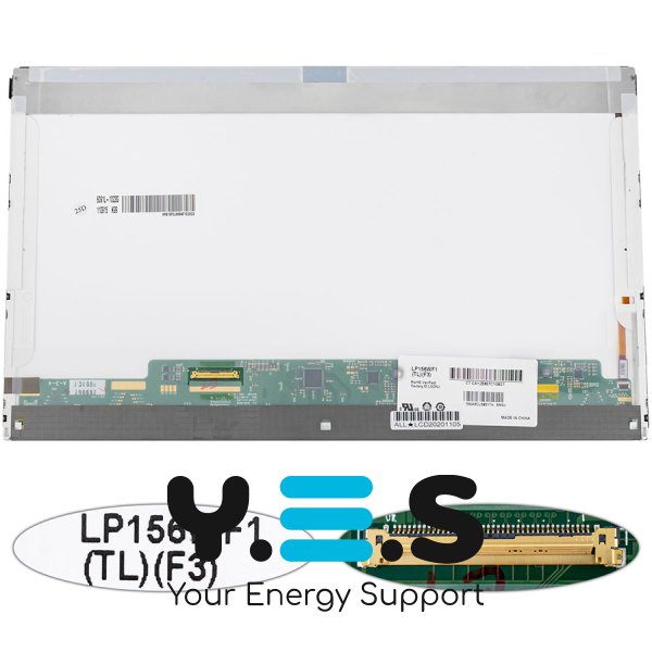 Матриця 15.6" LP156WF1-TLF3 FHD 1920×1080 40pin LED матова, розʼєм зліва внизу (renew)