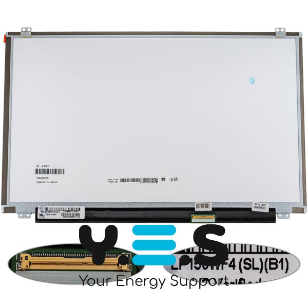 Матриця 15.6" LP156WF4-SLB1 FHD 1920×1080 40pin LED Slim матова, роз'єм справа знизу (renew)
