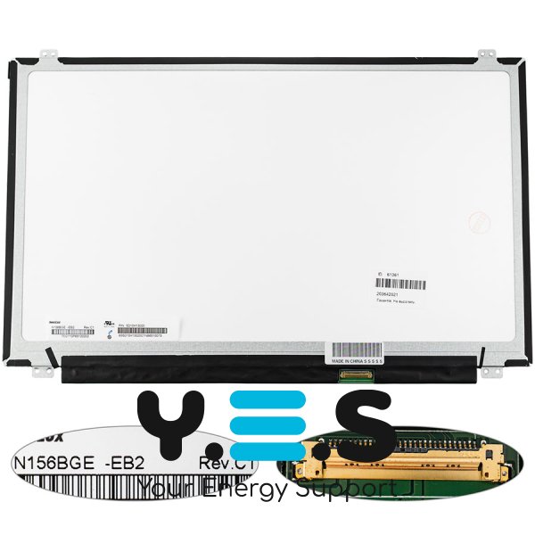 Матриця 15.6" N156BGE-EB2 1366×768 eDP 30pin LED Slim матова, роз’єм справа знизу (renew)