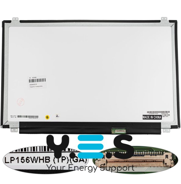 Матриця LP156WHB-TPGA 15.6" 1366x768 eDP 30pin LED Slim матова, конектор справа знизу (renew)
