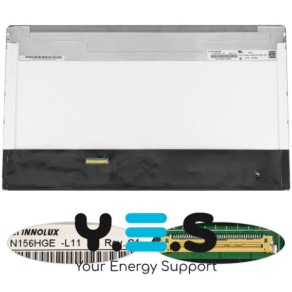 Матриця 15.6" N156HGE-L11 FHD 1920×1080, 40pin LED, матова, роз’єм зліва знизу