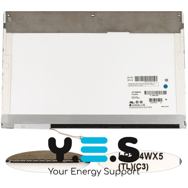 Матриця 15.4" LP154WX5-TLC3 1280×800 30pin 1CCFL глянцева, роз’єм справа зверху для ноутбука