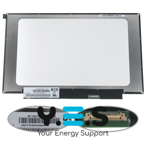 Матриця 14.0" NT140FHM-N44 FHD 1920×1080 eDP 30pin LED Slim матова, роз’єм справа знизу