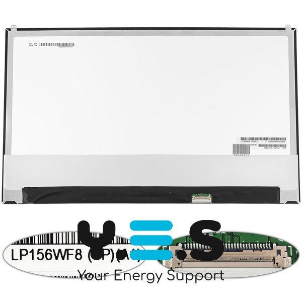 Матриця LP156WF8-SPA1 15.6" IPS FHD 1920x1080 eDP 30pin LED Slim глянець, роз’єм справа знизу