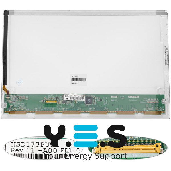 Матриця HSD173PUW1 17.3" FHD 1920×1080, 40pin, LED, матова, роз’єм зліва внизу (renew)