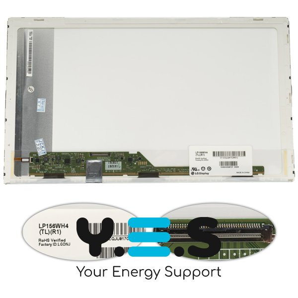 Матриця 15.6" LP156WH4-TLR1 1366×768 40pin LED глянець, роз’єм зліва внизу (renew)