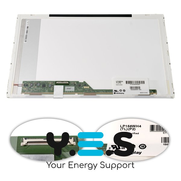 Матриця LP156WH4-TLP2 15.6" 1366x768 40pin LED глянець, роз’єм зліва внизу (renew)