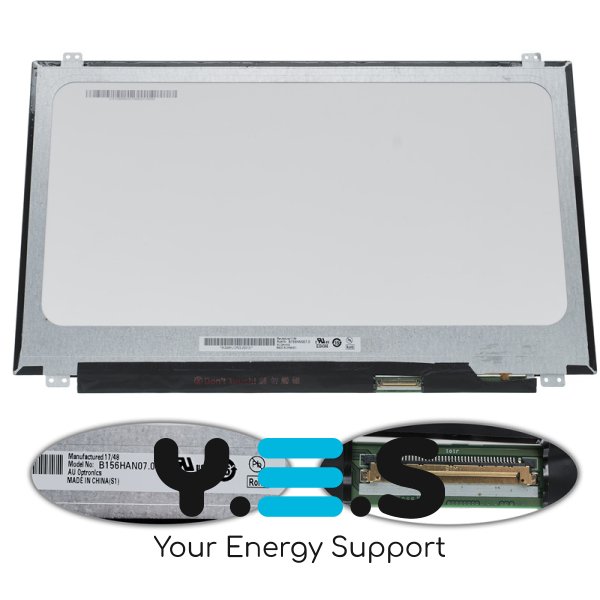 Матриця 15.6" B156HAN07.0 IPS FHD 1920×1080 144Hz 300кд/м² 40pin eDP SLIM матова (роз’єм справа)
