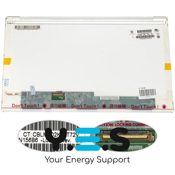 Матриця 15.6" N156B6-L0B 1366×768 40pin LED глянцева, конектор зліва внизу (renew)