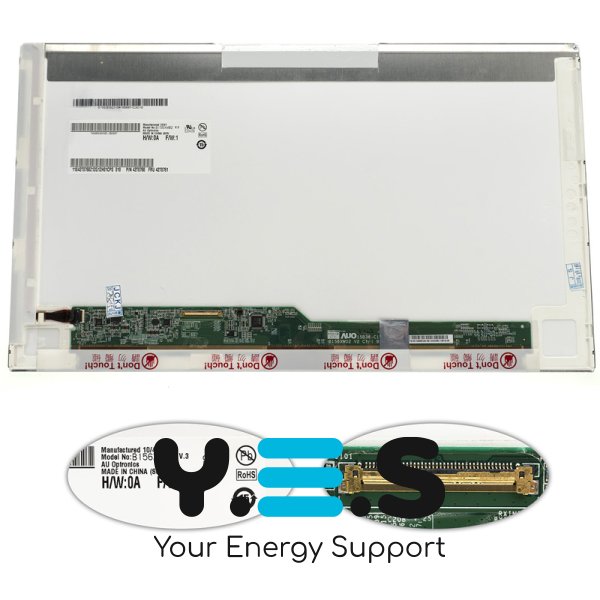 Матриця 15.6" B156XW02 V.3 1366×768 40pin LED глянець, роз’єм зліва внизу (renew)