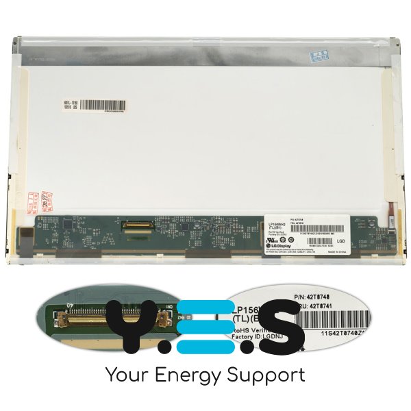 Матриця LP156WH2-TLB1 15.6" 1366×768 LED 40pin глянець, роз’єм зліва (renew)