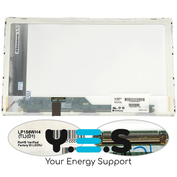 Екран-матриця 15.6" LP156WH4-TLD1 1366×768 40pin LED глянець, роз’єм зліва внизу (renew)