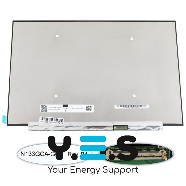 Матриця 13.3" N133GCA-GQ1 Rev.B1 2560×1600 eDP 40pin матова LED Slim, розʼєм справа знизу