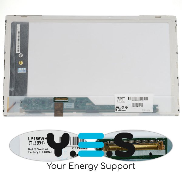 Матриця 15.6" LP156WH4-TLB1 1366×768 40pin LED глянцева, роз’єм зліва внизу (renew)