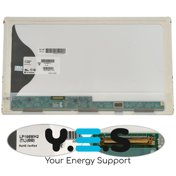 Матриця 15.6" LP156WH2-TLBB 1366×768 40pin LED глянцева, роз’єм зліва знизу (renew)