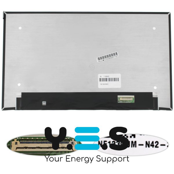 Матриця 13.3" NE133QUM-N42 4K 3840×2160 IPS eDP 40pin LED Slim глянець, роз’єм справа знизу