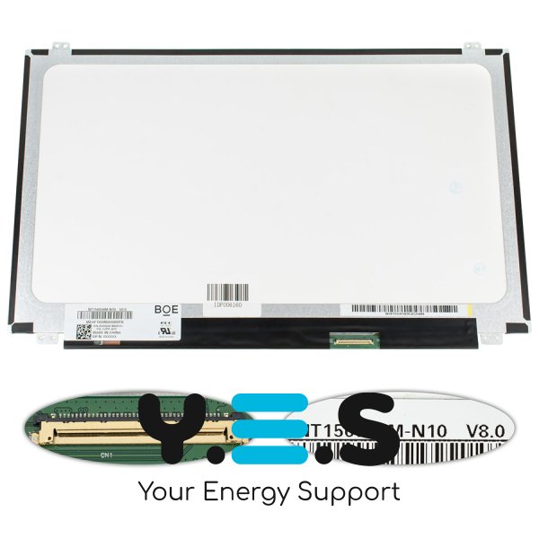 Матриця 15.6" NT156WHM-N10 1366×768 40pin LED Slim глянець, роз’єм справа внизу (renew)