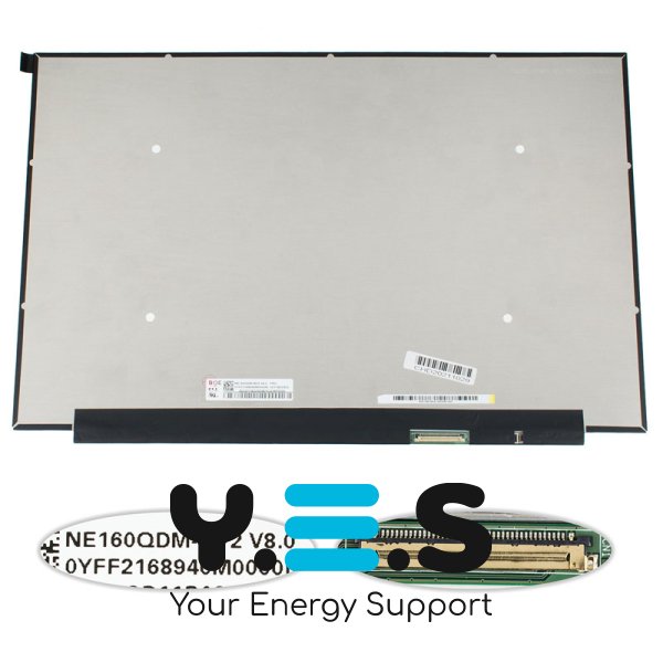 Матриця 16.0" NE160QDM-NY2 2560×1600 IPS 165Гц eDP 40pin LED Slim матова, роз’єм справа знизу
