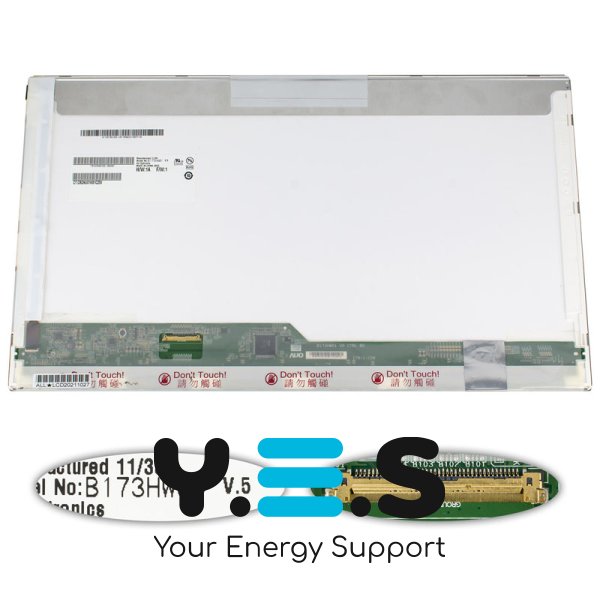 Матриця 17.3" B173HW01 V.5 FHD 1920×1080, 40pin, LED, матова, конектор зліва (renew)