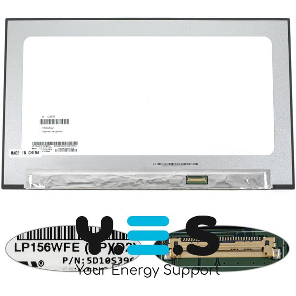 Матриця 15.6" LP156WFE-SPD2 Touch FHD IPS eDP 30pin LED Slim матова, розʼєм справа внизу