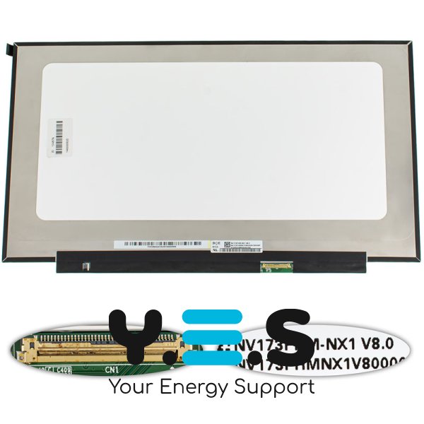 Матриця 17.3" NV173FHM-NX1 IPS FHD 120Hz eDP 40pin LED Slim матова, роз’єм справа внизу