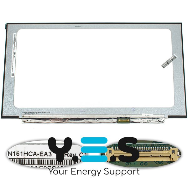 Матриця 16.1" N161HCA-EA3 IPS FHD 1920×1080 eDP 30pin LED Slim матова, розʼєм справа знизу