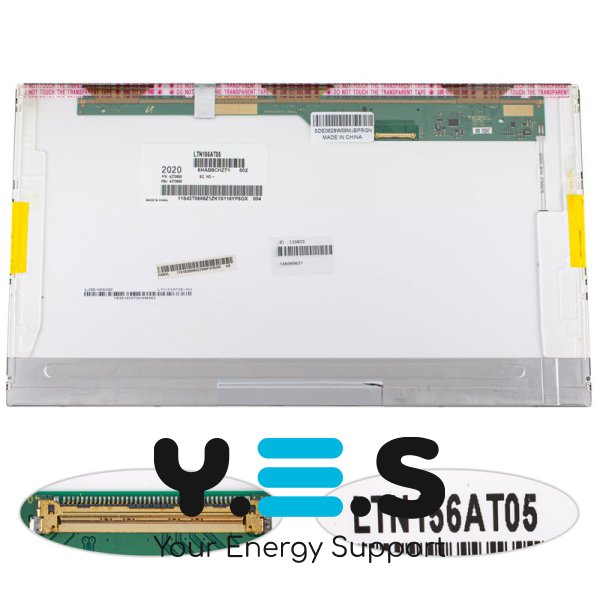 Уцінка: Матриця 15.6" LTN156AT05 1366×768, 40pin, LED, матова, роз’єм зліва знизу (renew)