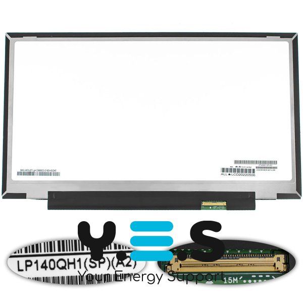 Матриця 14" LP140QH1-SPA2 2560×1440, eDP 40pin, LED Slim, матова, роз’єм справа знизу