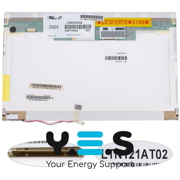 Матриця 12.1" LTN121AT02 1280×800 20pin 1CCFL глянець, роз’єм справа вгорі (renew)