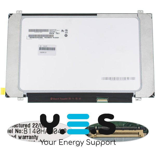 Матриця 14" B140HAN04.0 IPS FHD 1920×1080 eDP 30pin матова SLIM 250кд 45%NTSC (Уцінка)