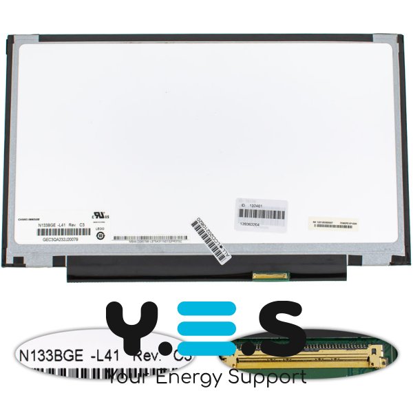 Матриця 13.3" N133BGE-L41 Rev.C3 1366×768 40pin LED Slim глянець, роз’єм справа знизу